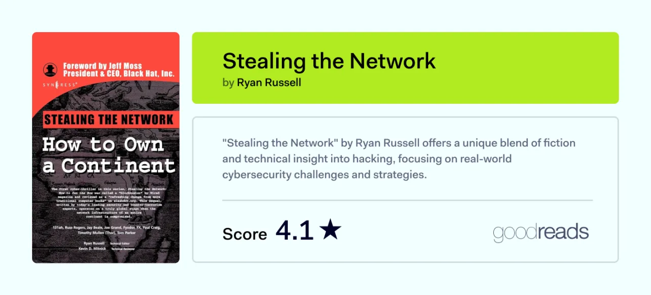 books on network security-stealing the network