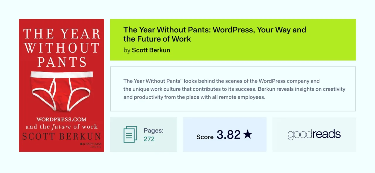 The Year Without Pants