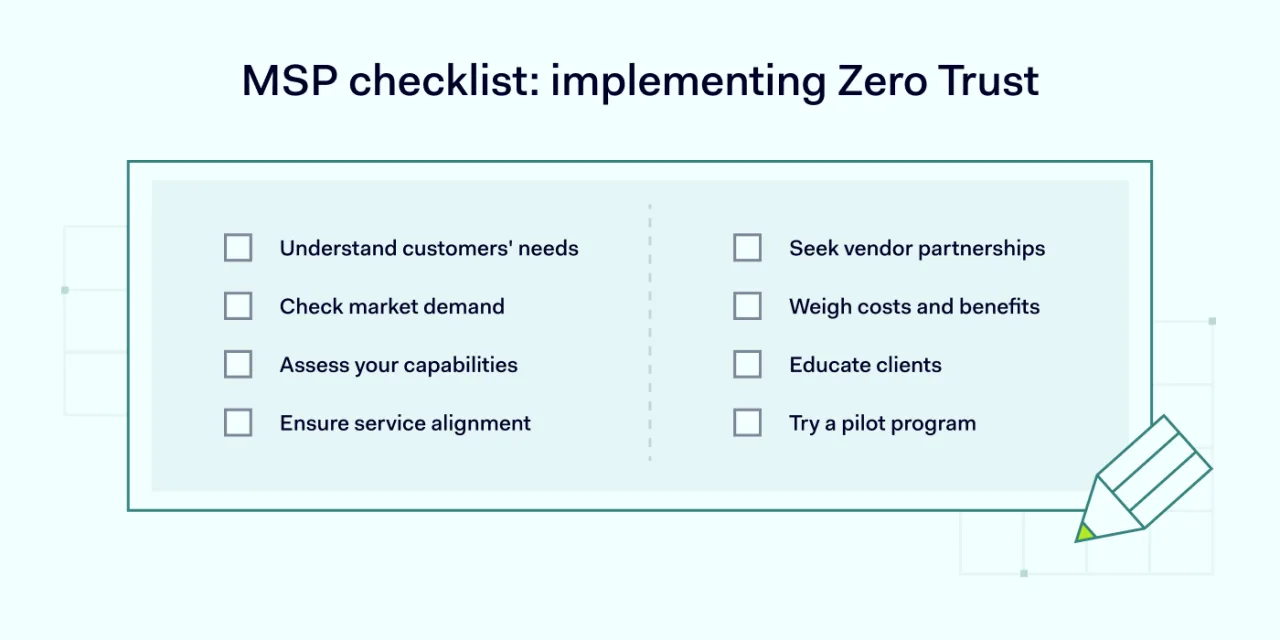 MSP checklist: implementing Zero Trust