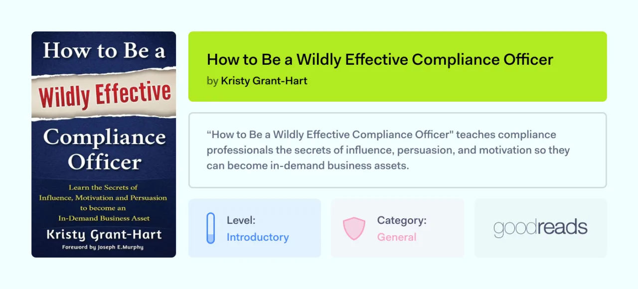 3 Compliance books-How to be a wildly effective compliance officer