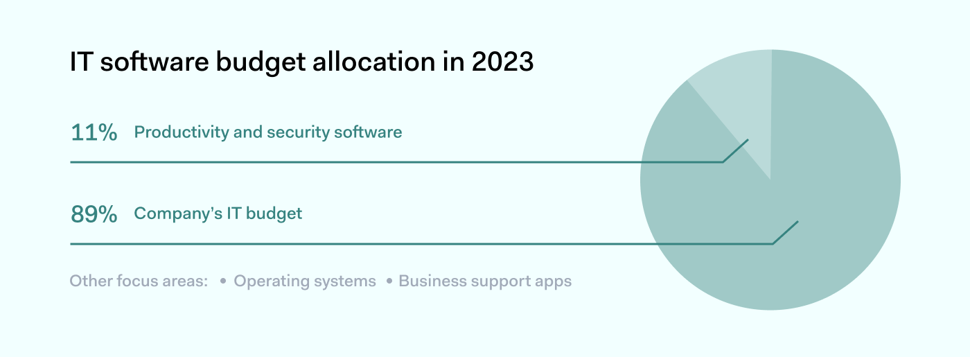 IT software budget allocation for 2023