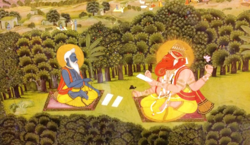 Vyasa y Ganesha