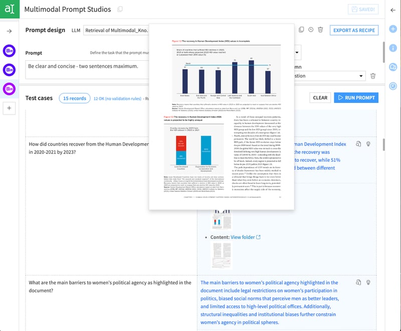 Embed documents recipe for seamless multimodal processing