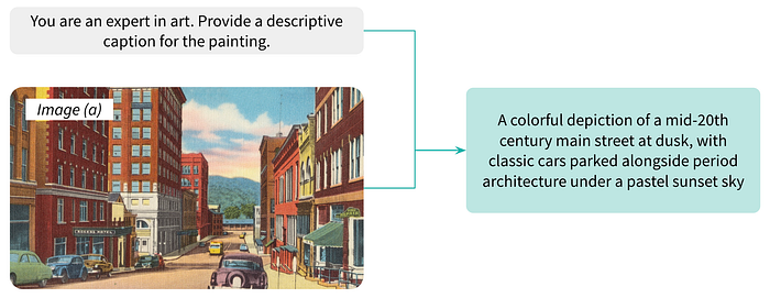 Example of image captioning with an image from Boston Public Library on Unsplash