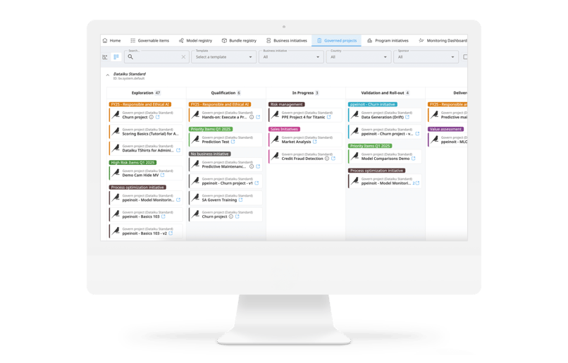 Introducing Dataiku govern