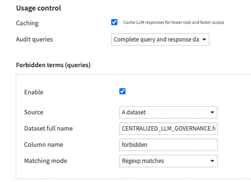 Identify and filter forbidden terms