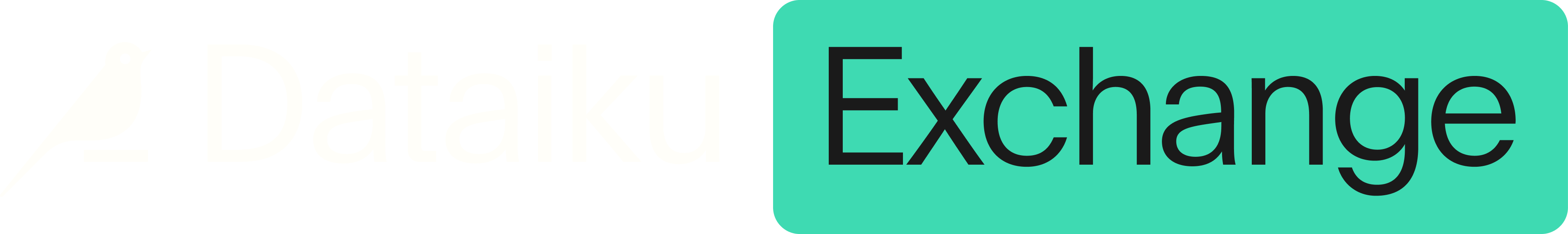 White Dataiku Exchange logo