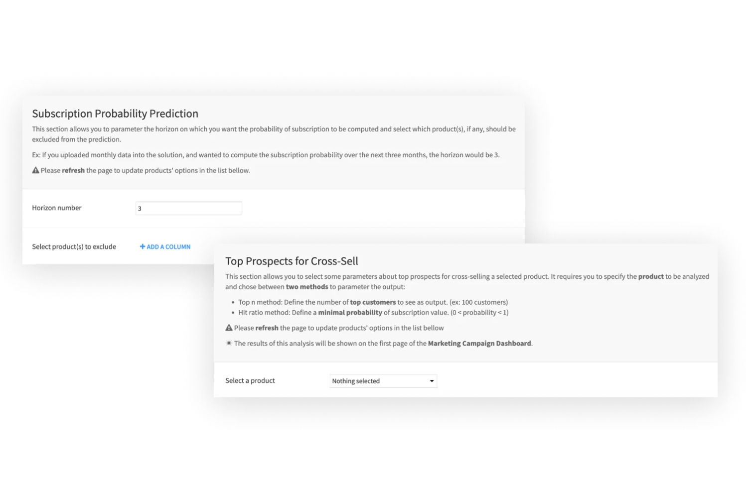 Adjust to Your Specificities in a Few Clicks