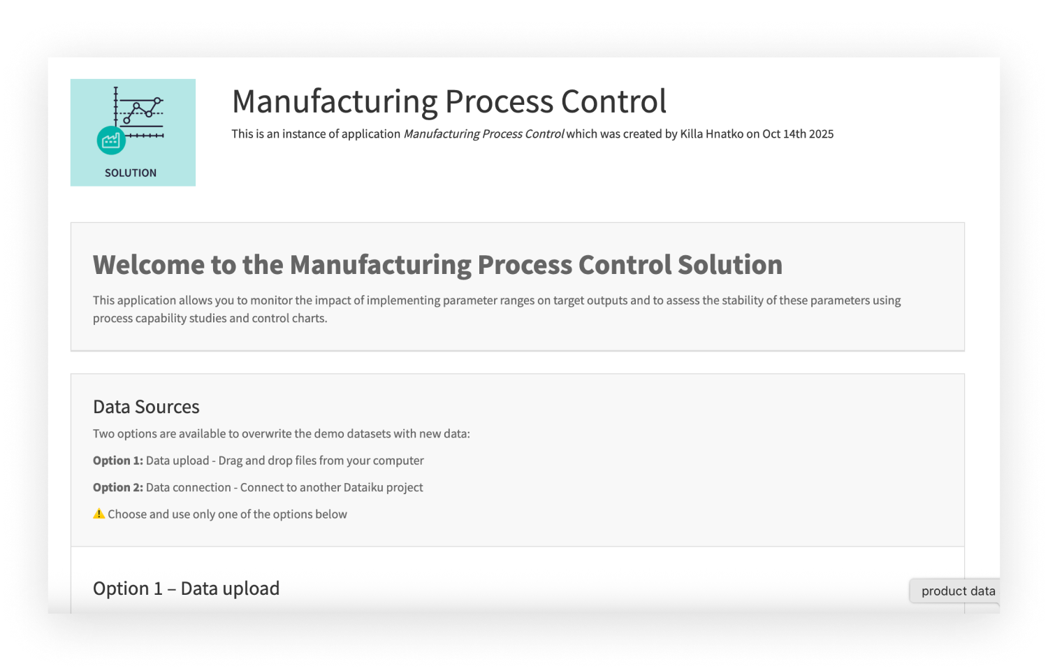 Upload Trial Run Data & Configure Quality Standards