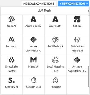 More connections and models in the Dataiku LLM Mesh