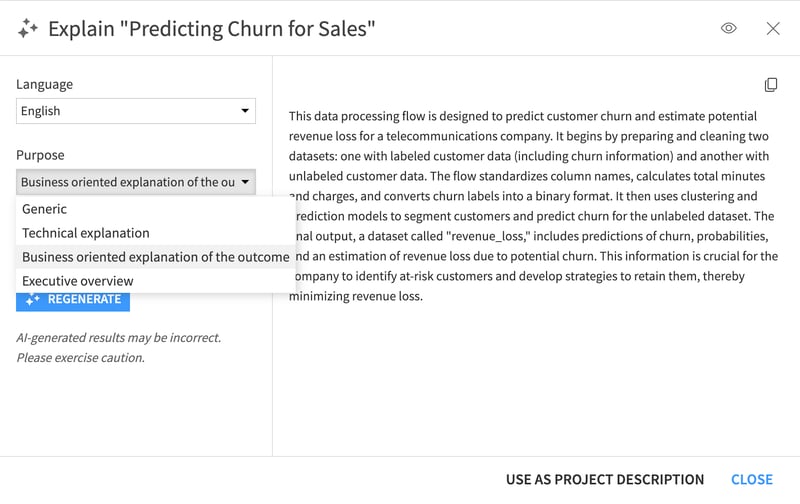 AI Explain: Quickly summarize flows