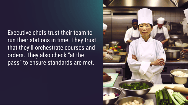 Inspect at the pass: Govern excellence