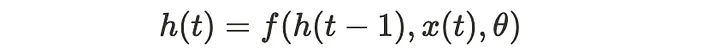 The standard RNN relies on a simple equation