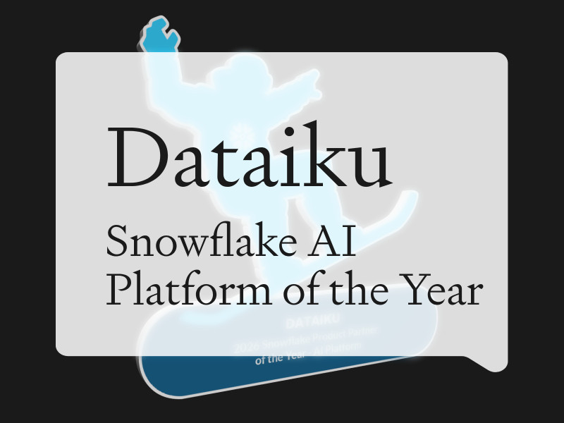 Dataiku Named 2026 Snowflake Product Partner of the Year - AI Platform
