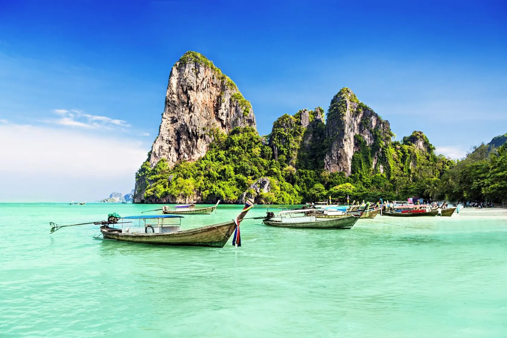 Thailandia - Koh Samui barche tipiche e mare cristallino