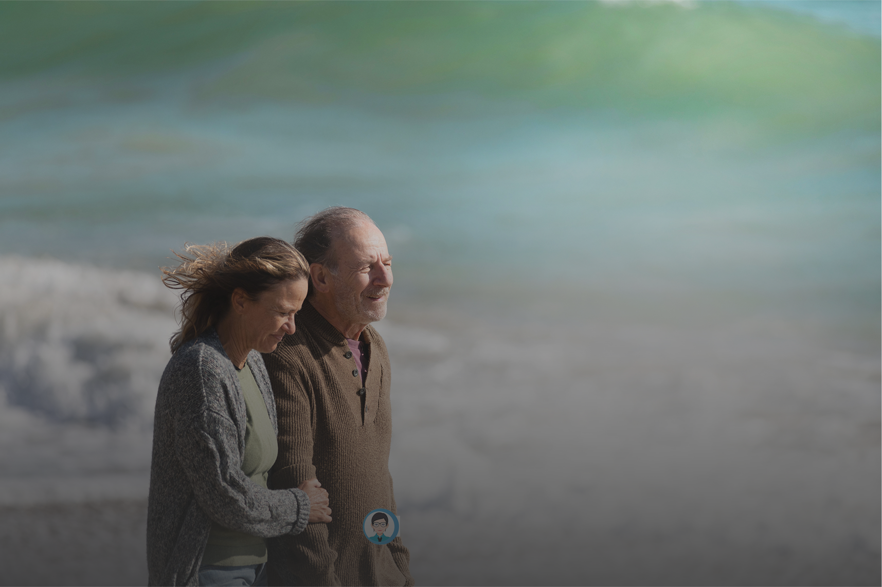 Actor portrayals of a man with PD-related hallucinations and delusions walking with his caregiver