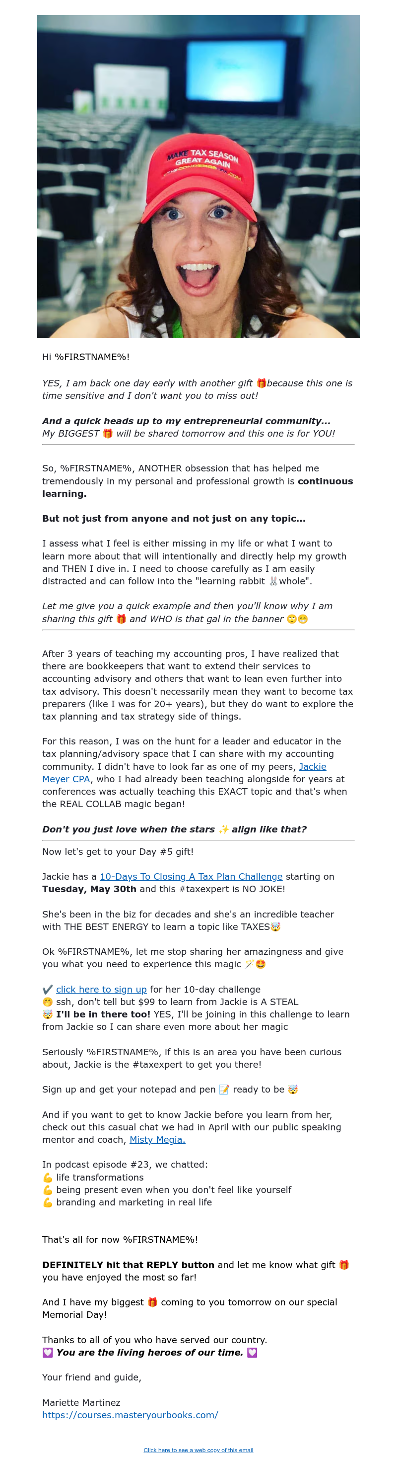 [Day5] My DAILY obsession with LEARNING + Tax Planning GIFT