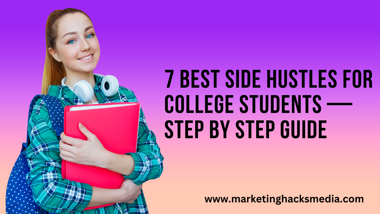 7 Best Side Hustles For College Students — Step By Step Guide – Marketing Hacks Media