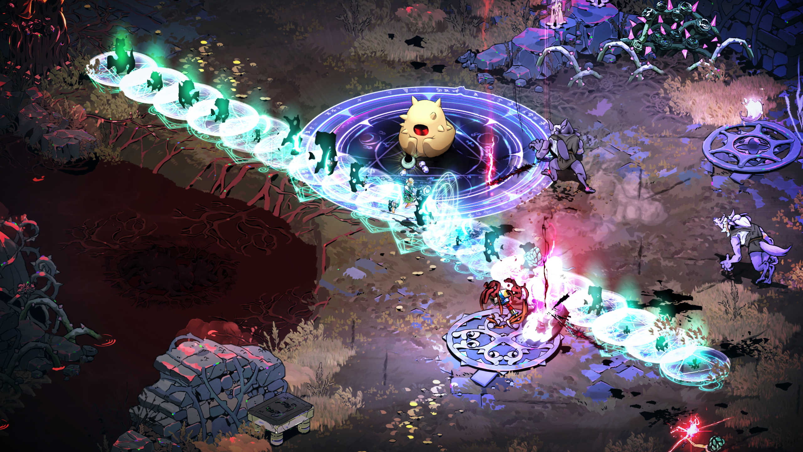 Hades 2 combat with Melinoe keeping distance before raising Fear