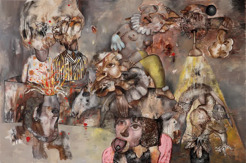 untitled -Mixed Media on Canvas -Dyptique 2/2 
