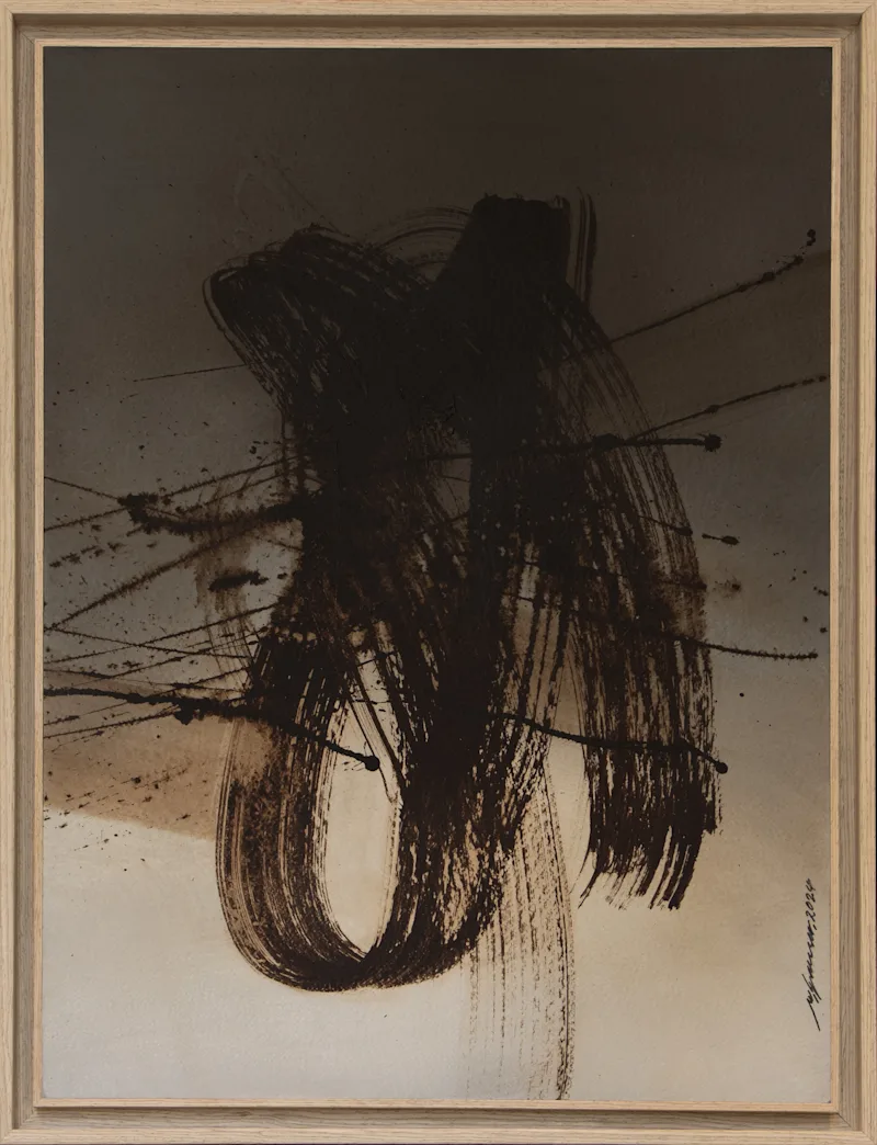Untitled - 75 x 55 cm - Acrylic on Carton Laid on Wood - 2024