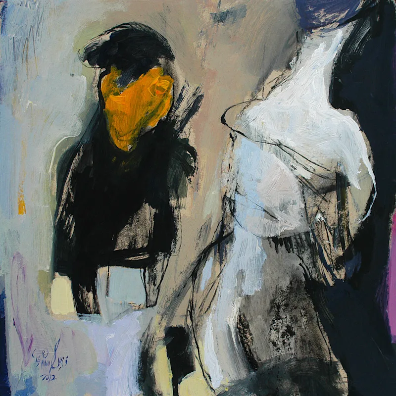 Untitled - 61x61 cm - Acrylic on Matt-Board