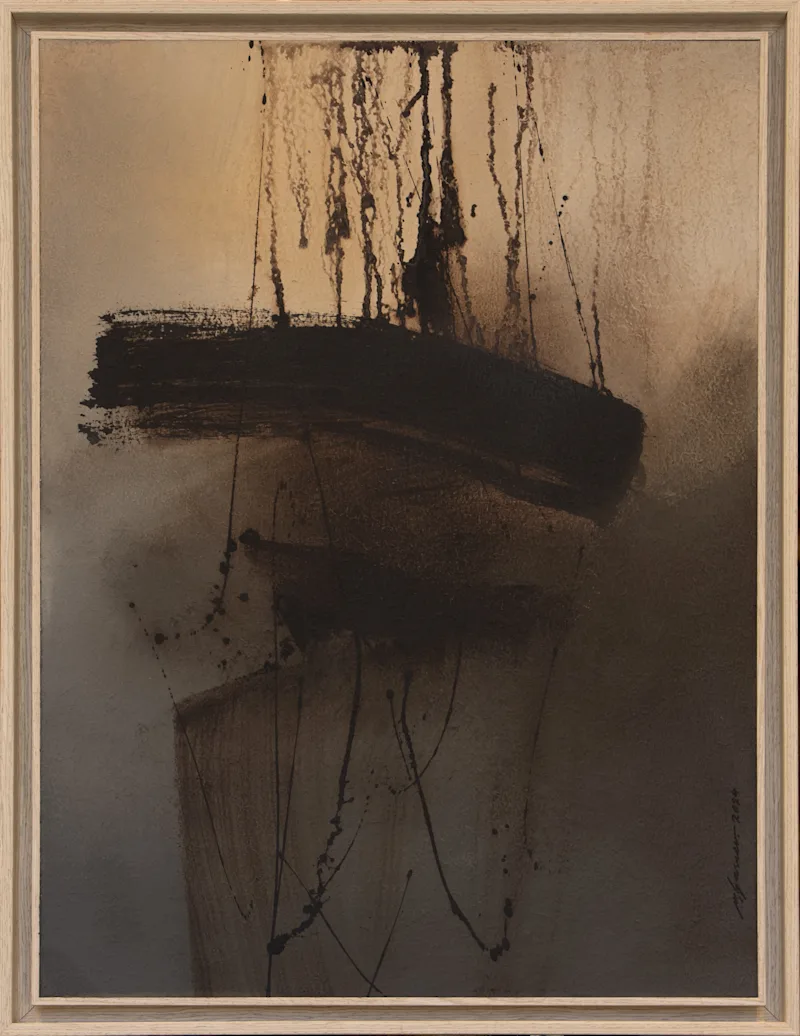 untitled - 75 x 55 cm - Acrylic on Carton laid on wood - 2024