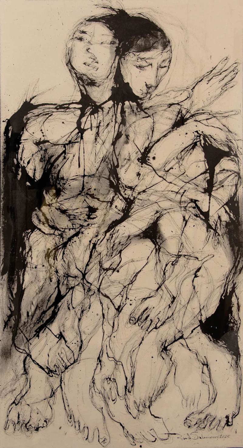 Untitled - 148x80.5 cm - Framed 159.5x92 cm - 2025