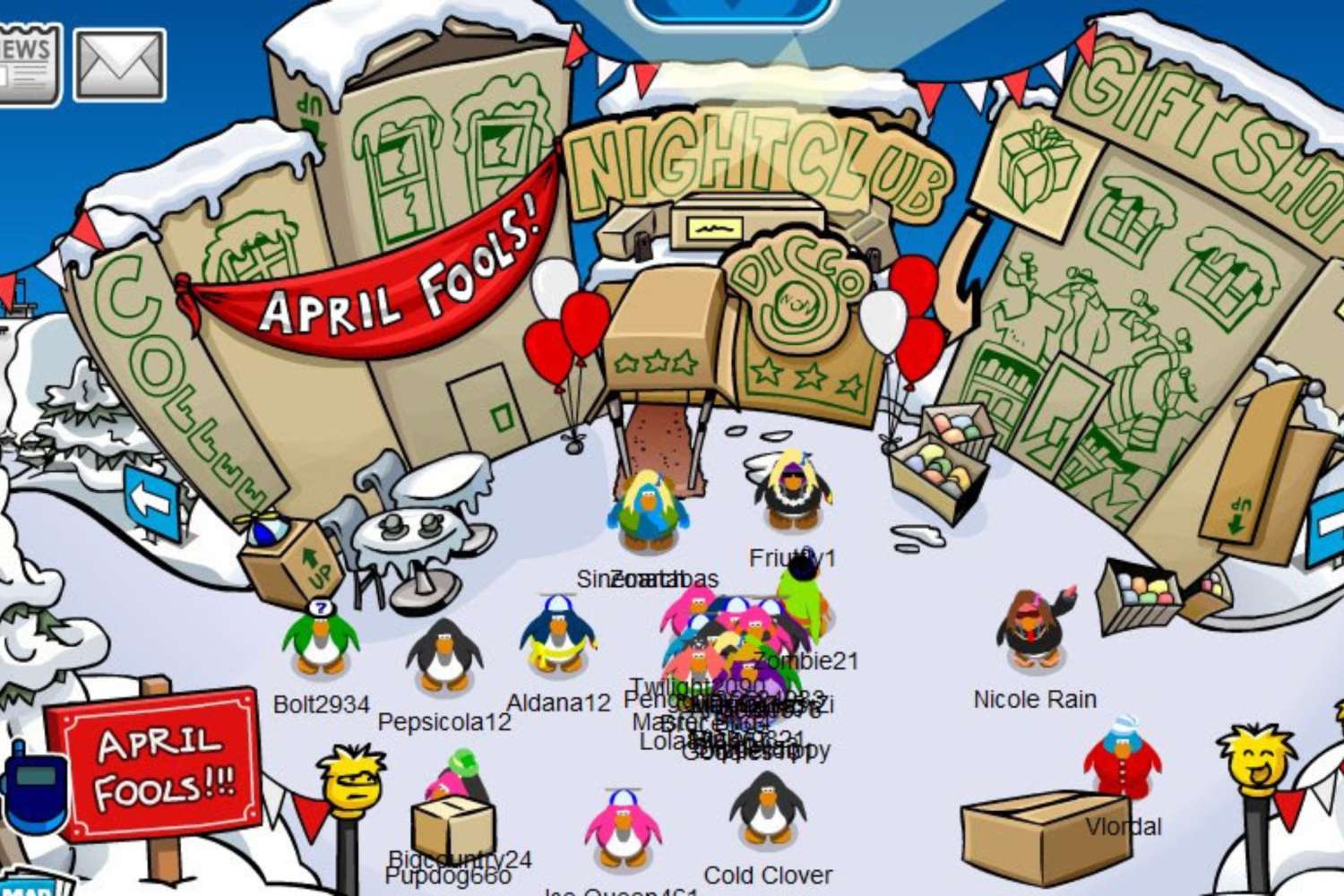 Chill's Club Penguin Opinions : The Club Penguin Party Creator!