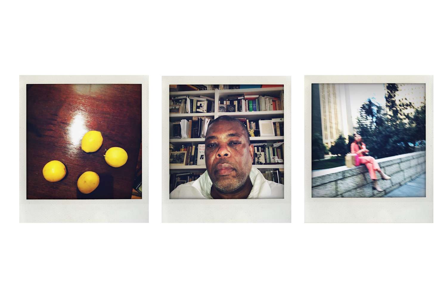 Collage of Hilton Als's Instagram posts.