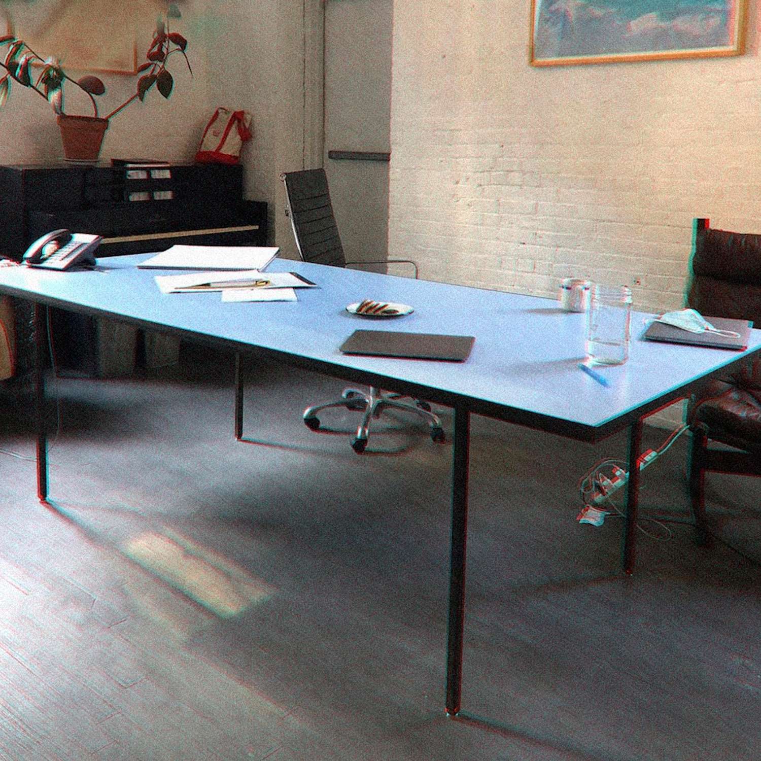 New Paris Review office tables.
