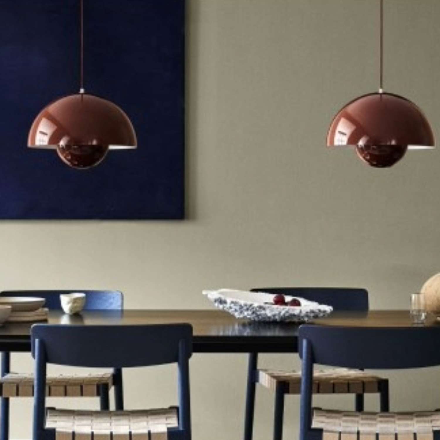 2 Flowerpot Lights by Verner Panton