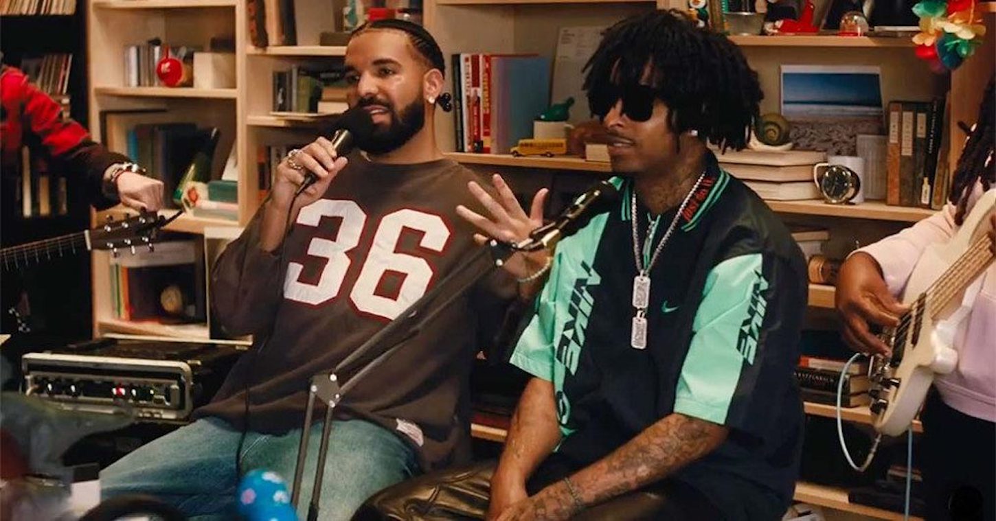 Join the dirtyverse: Drake and 21 Savage's Fake Promotions for Her Loss