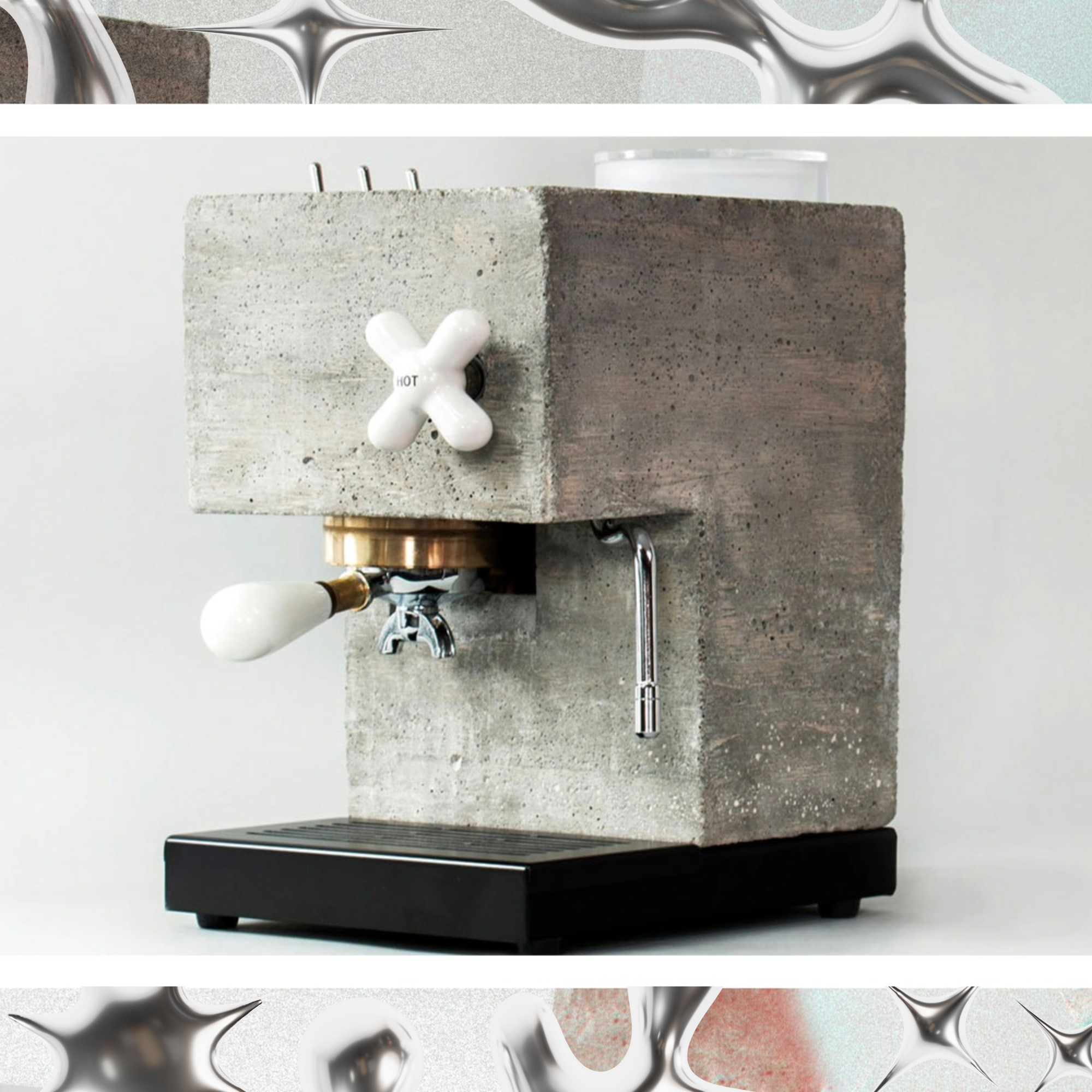 Concrete coffee machine