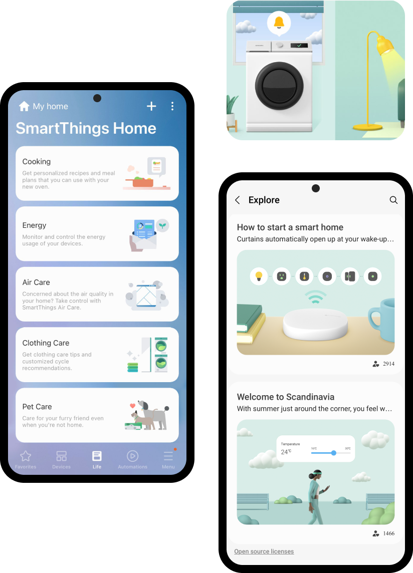Set up the SmartThings app on your Galaxy phone