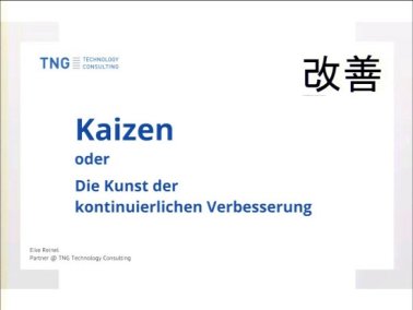 Video: Kaizen oder die Kunst der kontinuierlichen Verbesserung