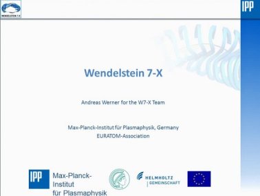 Techcast-Video Der Wendelstein 7-X Fusionsreaktor: Control, Data Acquisition & Communication