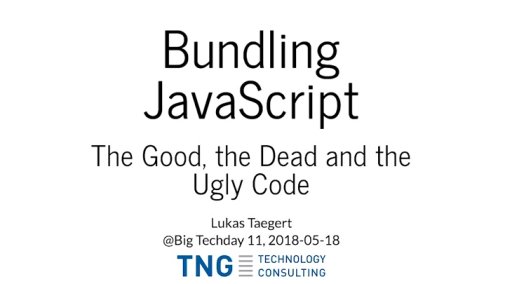 Video: Bundling JavaScript: The Good, the Dead and the Ugly Code