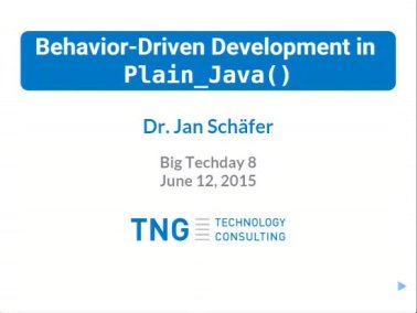 Video: Behavior-driven development in plain Java