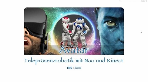 Video: Avatar - Telepräsenzrobotik mit Nao und Kinect