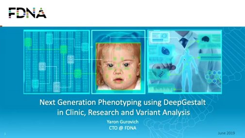 Video: Next Generation Phenotyping using DeepGestalt in Clinic, Research and Variant Analysis