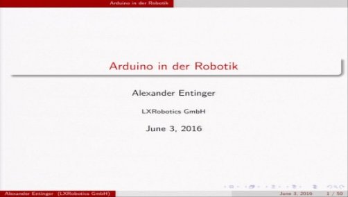 Techcast-Video Arduino in der Robotik