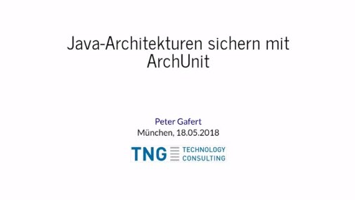 Video: Java-Architekturen sichern mit ArchUnit
