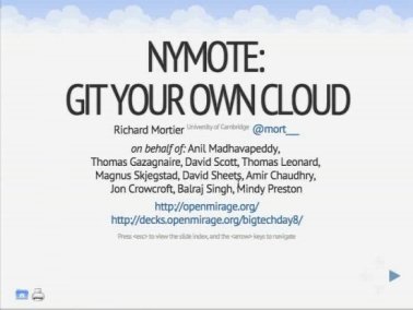 Video: Nymote: Git your own cloud here