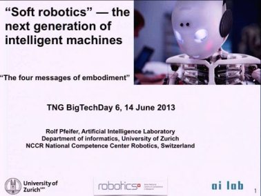 Video: "Soft robotics" - the next generation of intelligent machines: Case study "Roboy"