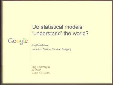 Video: Do statistical models understand the world?