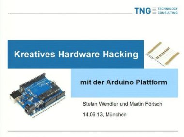 Techcast-Video Hardware-Hacking mit der Arduino Platform: Sensorgeregelte, außergewöhnliche MIDI-kompatible Musikinstrumente selber bauen