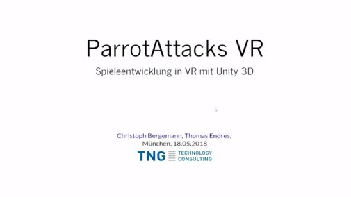 Video: ParrotAttacks VR - Spieleprogrammierung für die virtuelle Realität mit Unity 3D