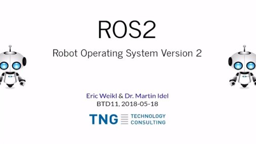 Techcast-Video ROS2 - Das Robot Operating System Version 2