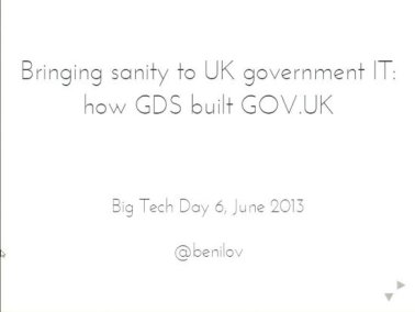 Video: Bringing sanity to government IT: The Government Digital Service story